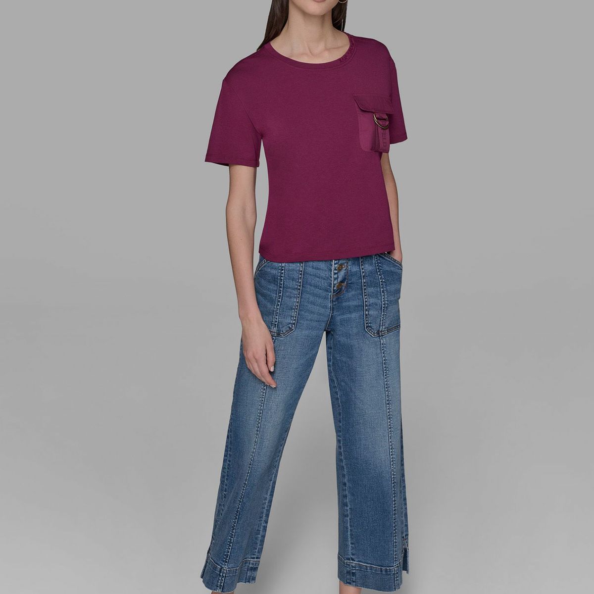 KARL LAGERFELD - Polera sin mangas y estampado C EST LA VIE