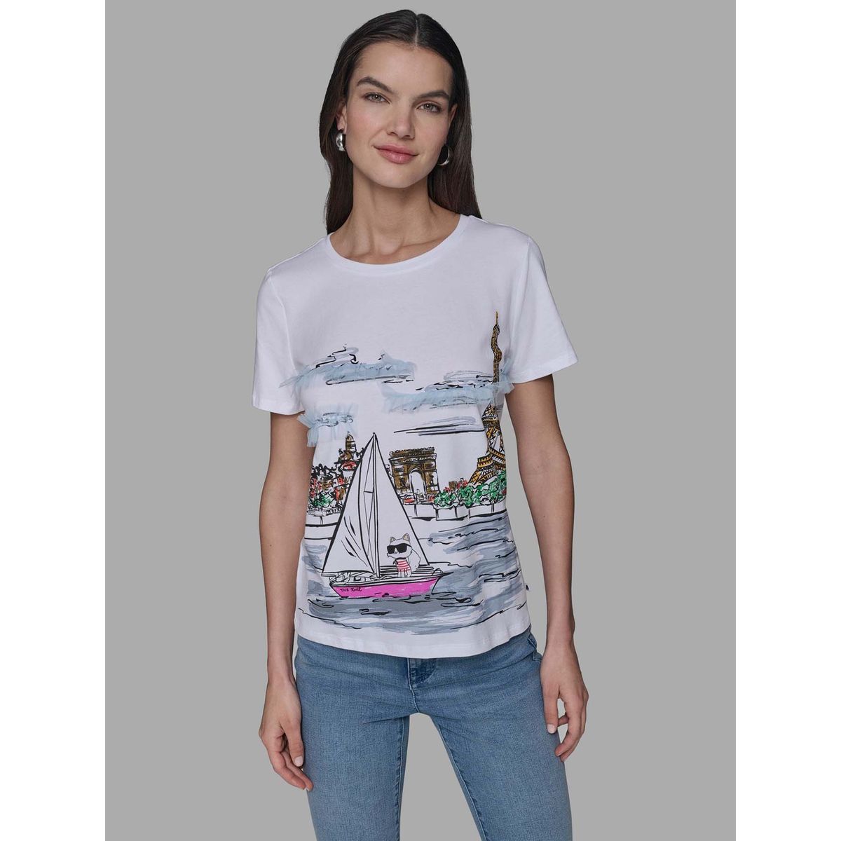 KARL LAGERFELD - Polera con mini Choupette en París