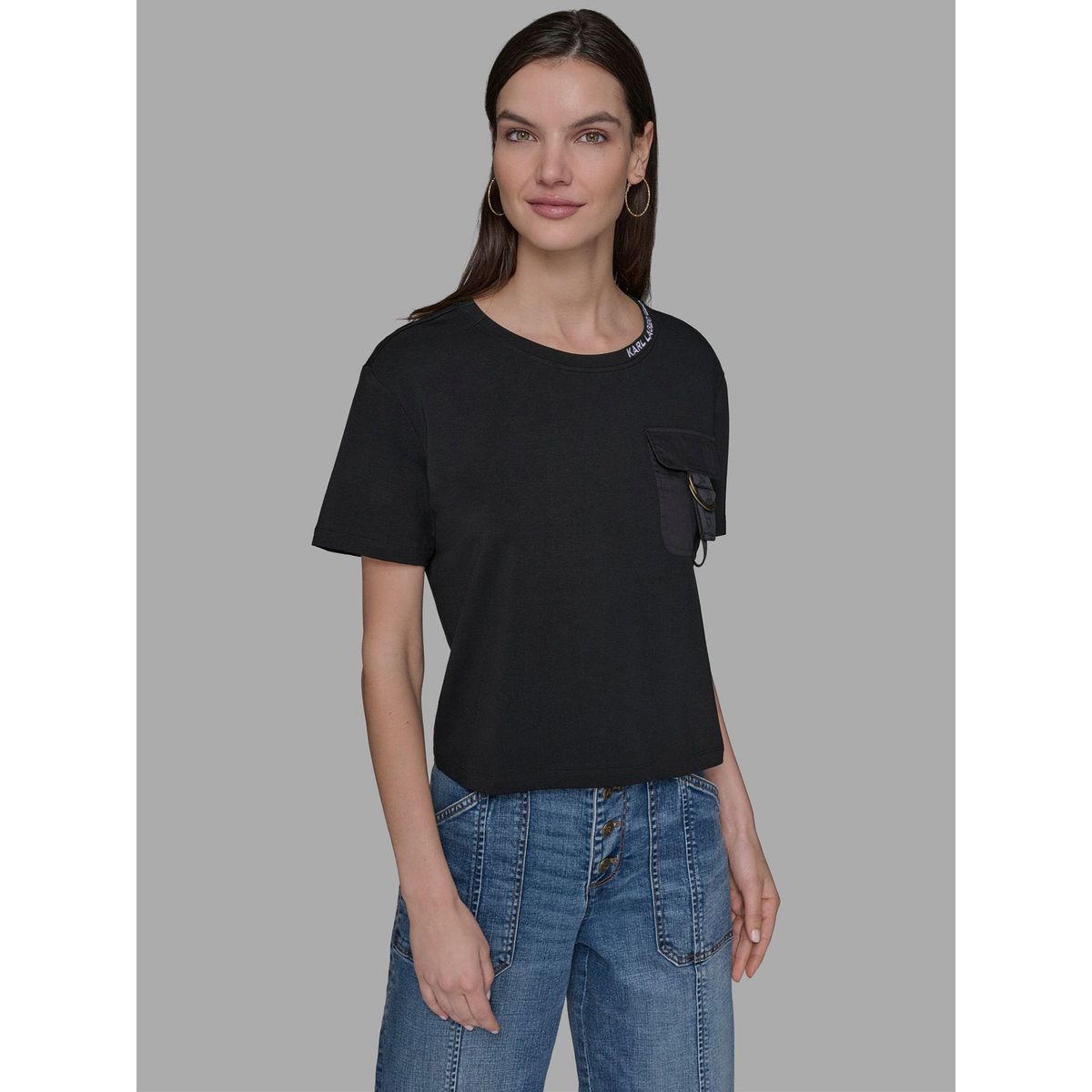 KARL LAGERFELD - Polera sin mangas y estampado C EST LA VIE