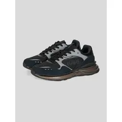 KARL LAGERFELD - Zapatillas runner de nailon y cuero con logo Karl