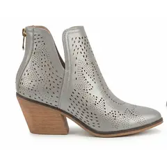 HERIEL - Botín Plateado Taco Mujer