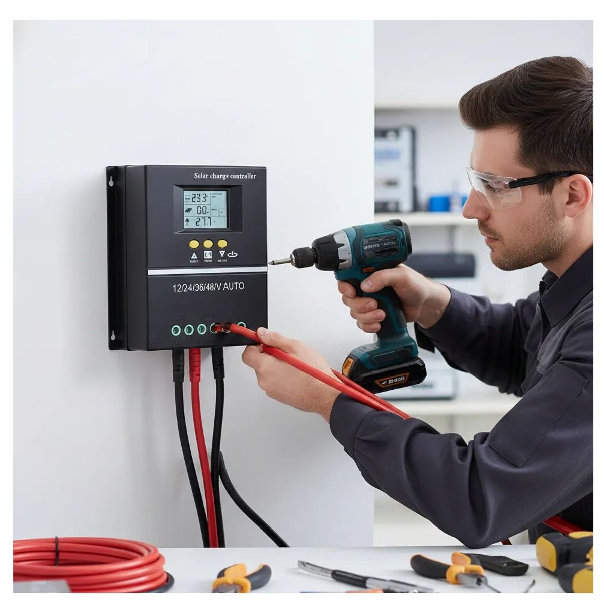 EOLAND - Regulador De Carga Solar Controlador Mppt 100a 12243648v