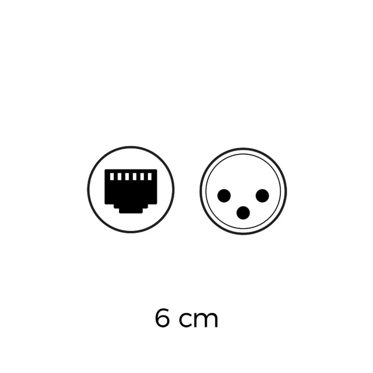 DB TECHNOLOGIES - Cable RJ45 a XLR Hembra Db Technologies RDC-45M -  6 cm