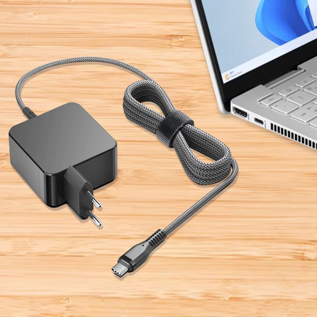 UTEK - Cargador USB C Certificado 65W Notebook y Mac