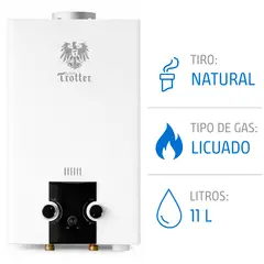 ALBIN TROTTER - Calefont 11 Litros Tiro Natural Gas Licuado 24