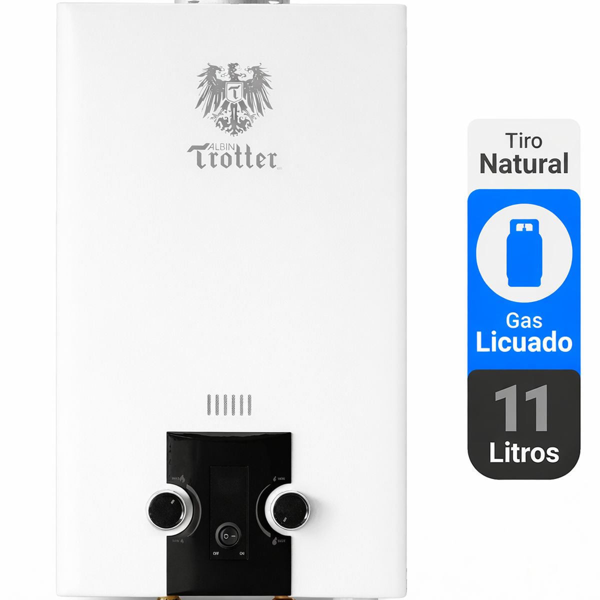 ALBIN TROTTER - Calefón ATPW 11 LT N24 Tiro Natural Gas Licuado