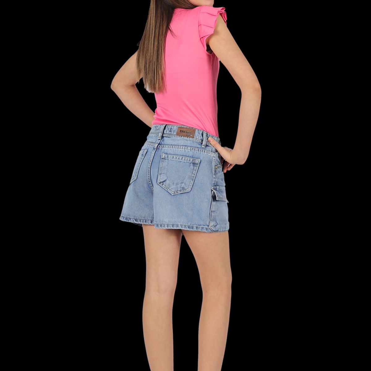 DIVINO JEANS - Short Danna II Celeste Divino Jeans