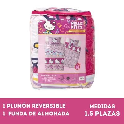 Imagen 2 del producto Plumón Hello Kitty Reversible 1,5 Plazas + Funda Almohada