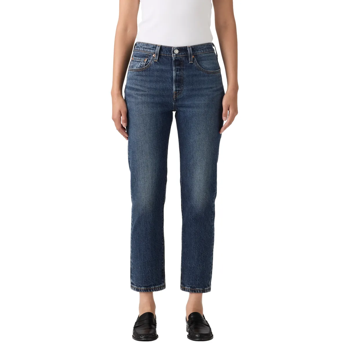 LEVIS - Jeans Mujer 501 Crop Azul Levis
