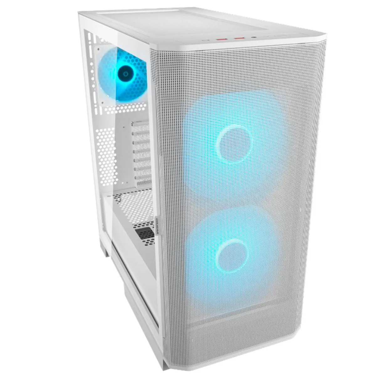 COUGAR - Gabinete Gamer Cougar Airface FLO White 3 ventiladores incluidos