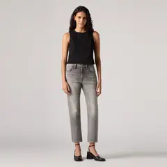 LEVIS - Jeans Mujer 501 Crop Gris