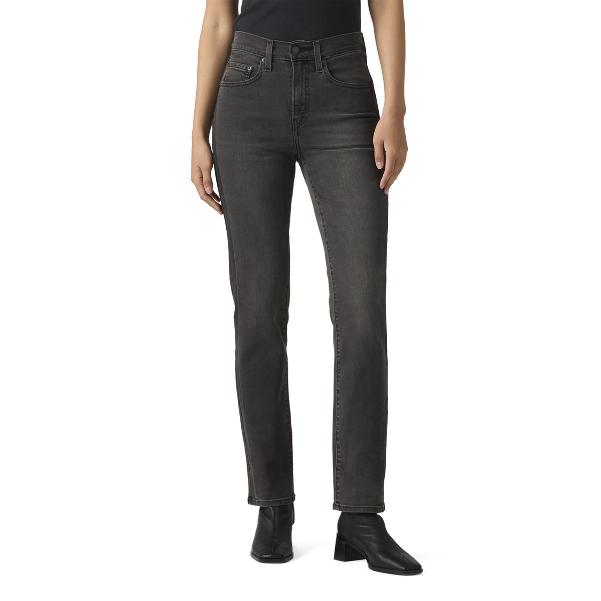 LEVIS - Jeans Mujer 724 High Rise Straight Negro Levis