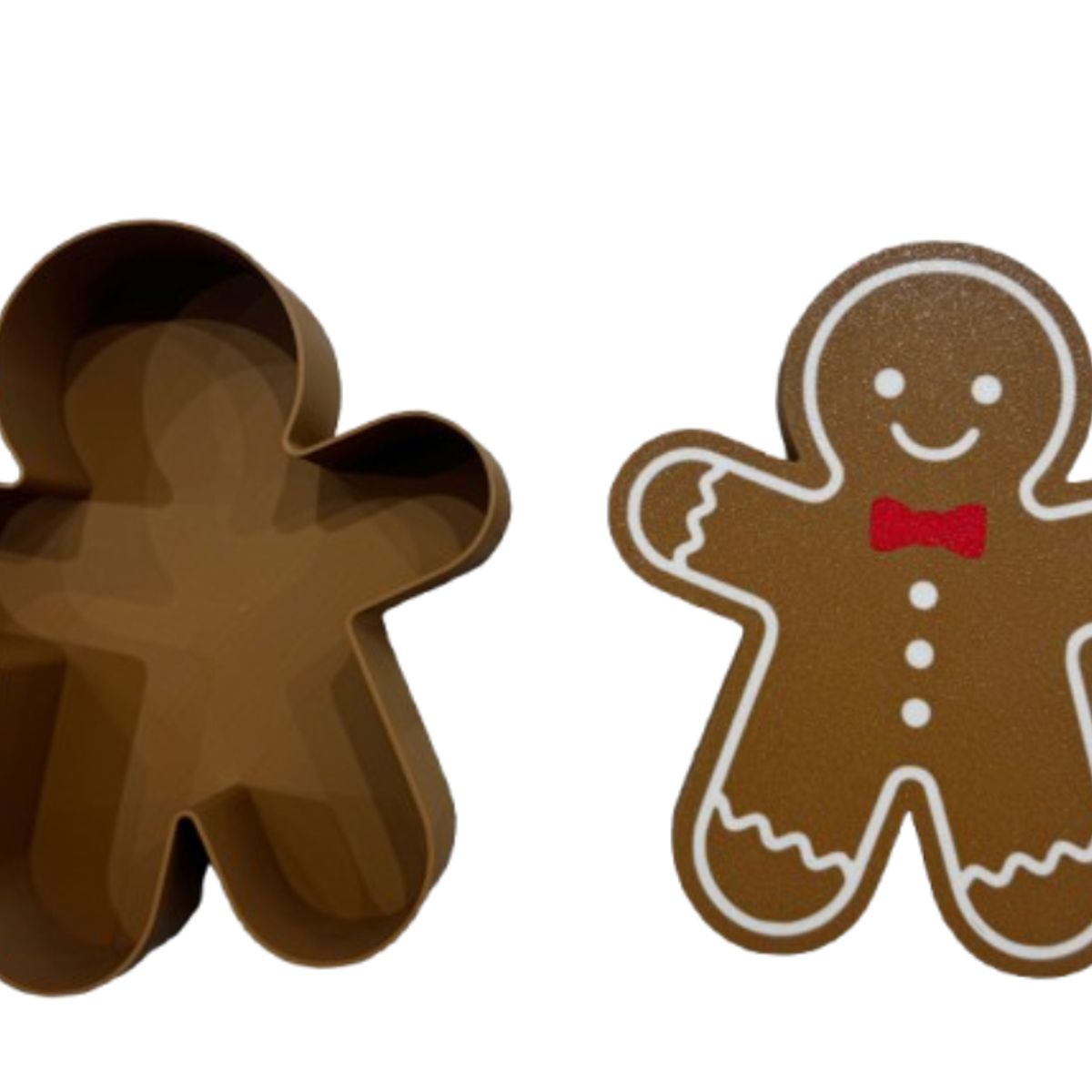 GENERICO - Adorno Navideño- Caja de Jengibre para Dulces