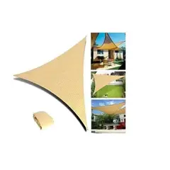 GENERICO - Toldo Vela Triangular 5x5x5 Sombreadora Triangular Protector Uv