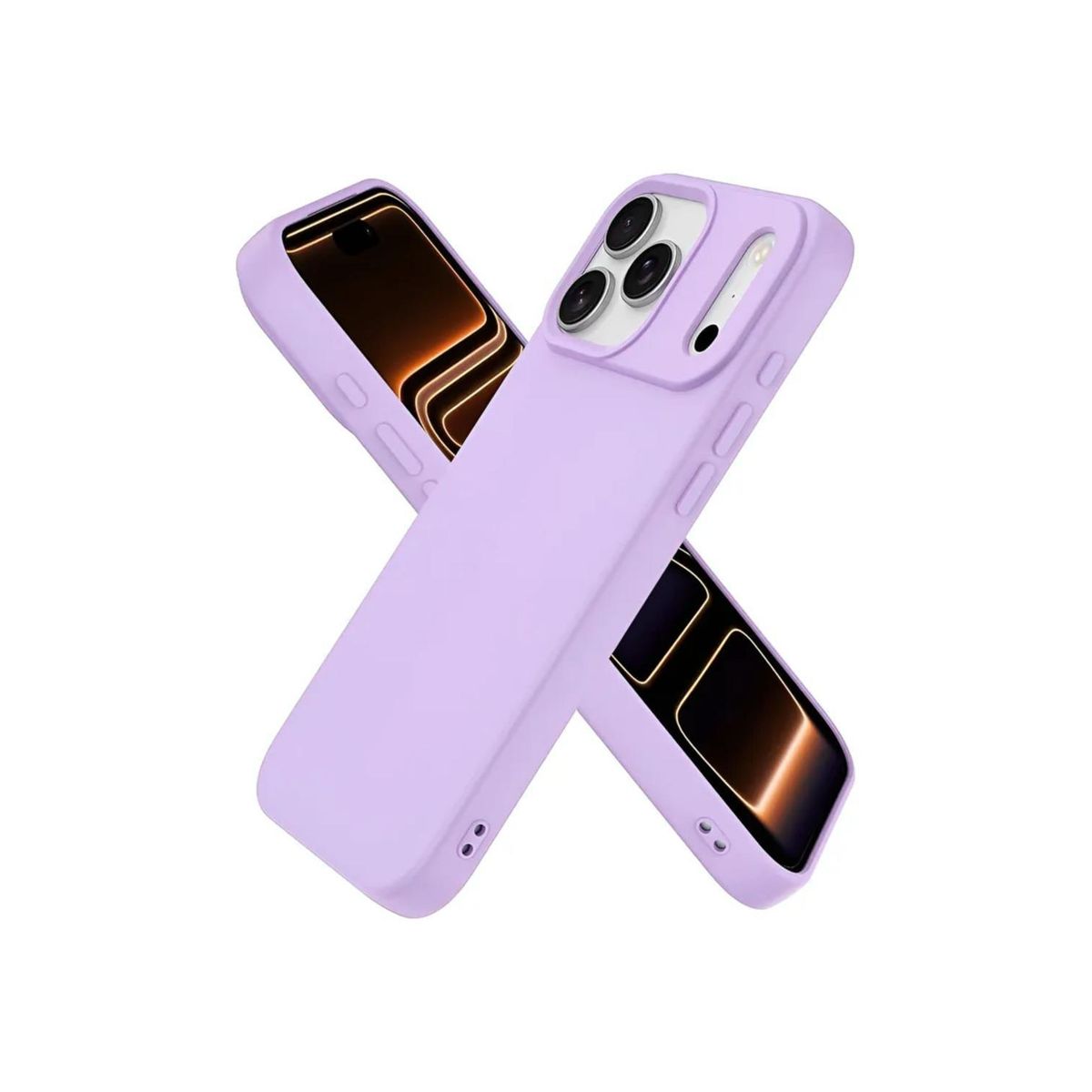 GENERICO - Carcasa para iPhone 17 Pro Colores Antigolpes Silicona - Lila
