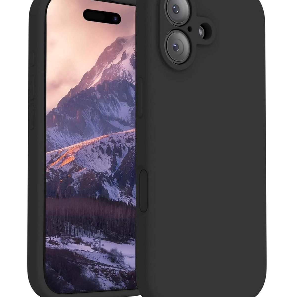 GENERICO - Carcasa para iPhone 17 Silicona Antigolpes Colores - Negro