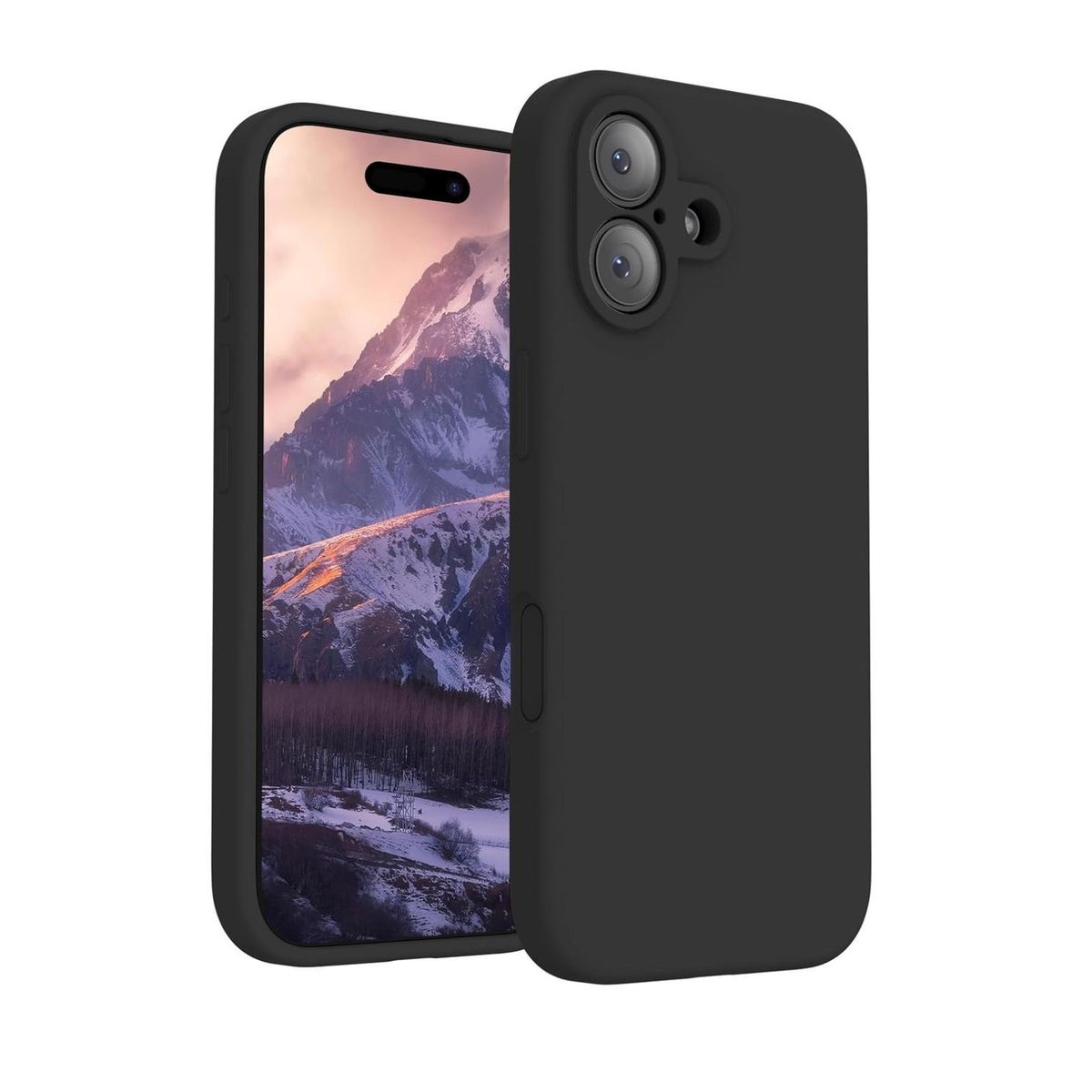 GENERICO - Carcasa para iPhone 17 Silicona Antigolpes Colores - Negro
