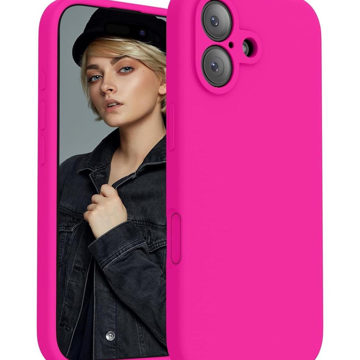 GENERICO - Carcasa para iPhone 17 Silicona Antigolpes Colores - Fucsia