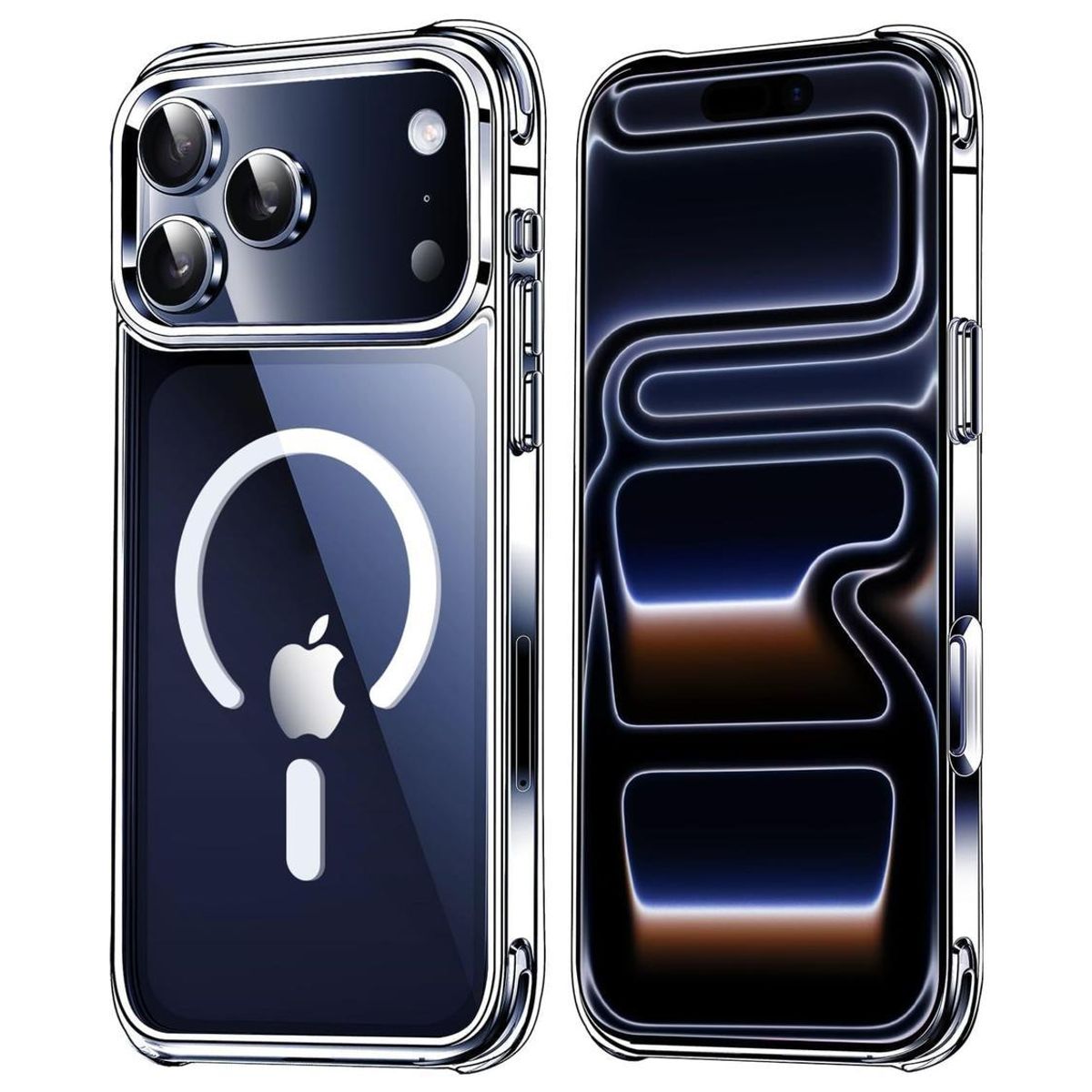 GENERICO - Carcasa para iPhone 17 Pro Transparente MagSafe Antigolpes