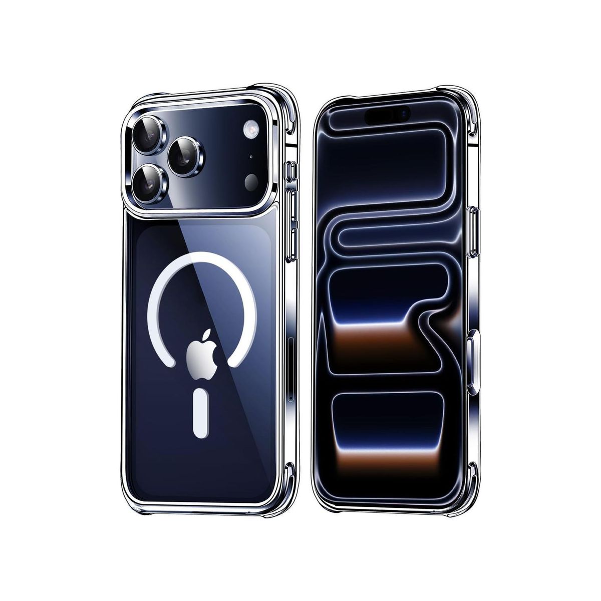 GENERICO - Carcasa para iPhone 17 Pro Transparente MagSafe Antigolpes