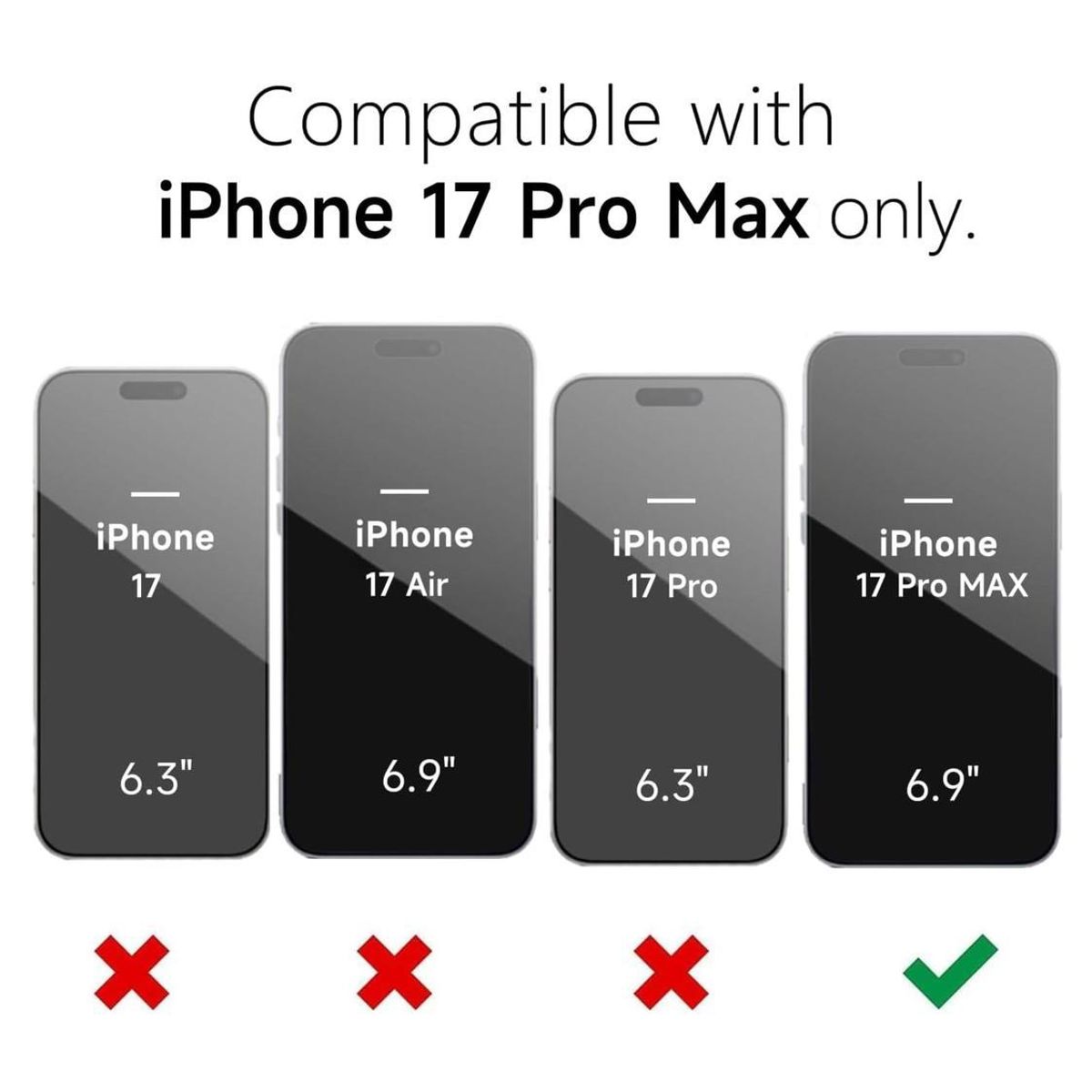 GENERICO - Carcasa para iPhone 17 Pro Max Silicona Antigolpes Colores - Negro