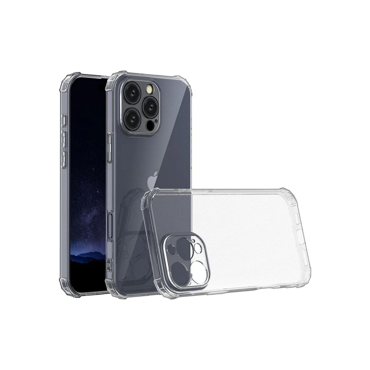 GENERICO - Carcasa para iPhone 16 Pro Max Transparente Silicona Antigolpe