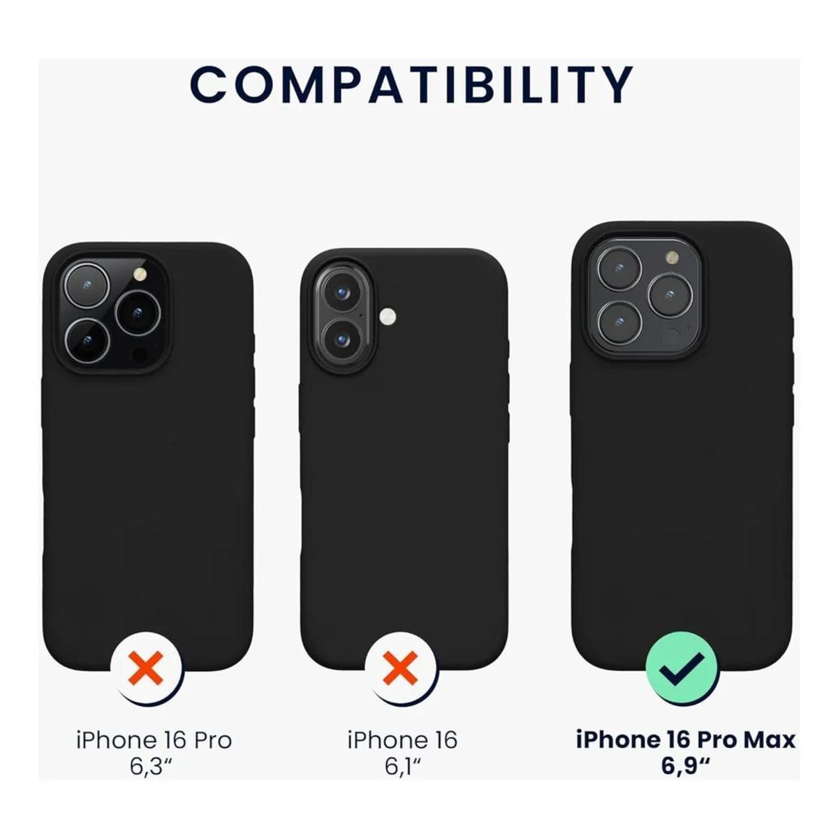 GENERICO - Carcasa para iPhone 16 Pro Max Transparente Silicona Antigolpe