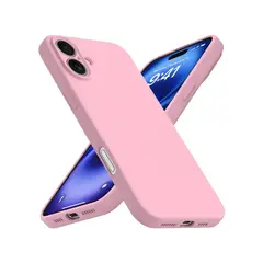 GENERICO - Carcasa para iPhone 16 Silicona Antigolpes Colores - Rosa