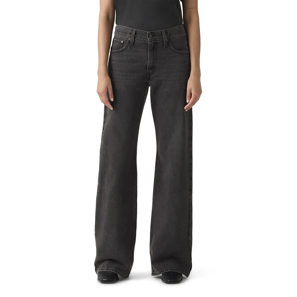LEVIS - Jeans Mujer Middy Loose Boot Gris Levis