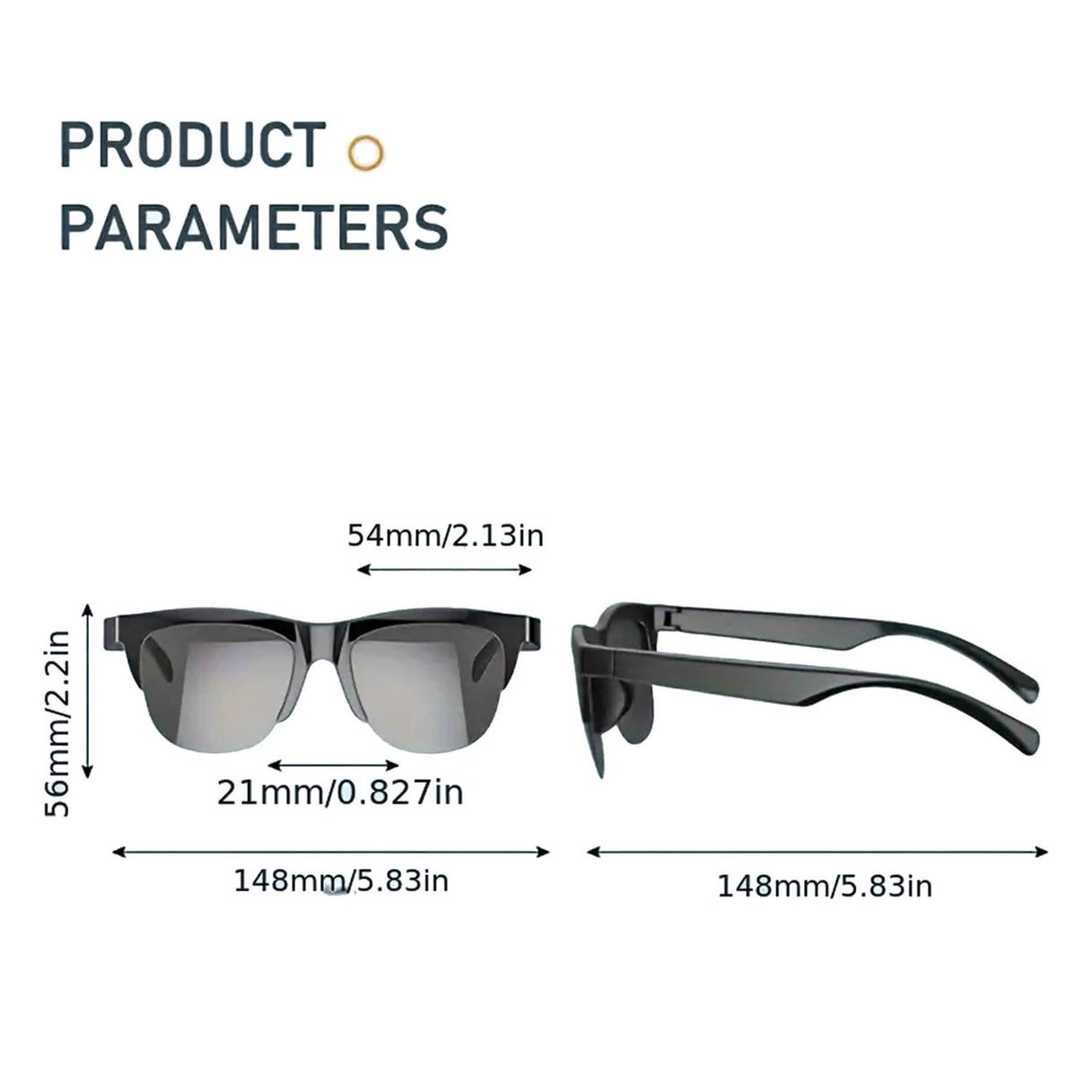 DECORACION CREATIVA - Lentes Inteligentes Bluetooth Polarizado F06