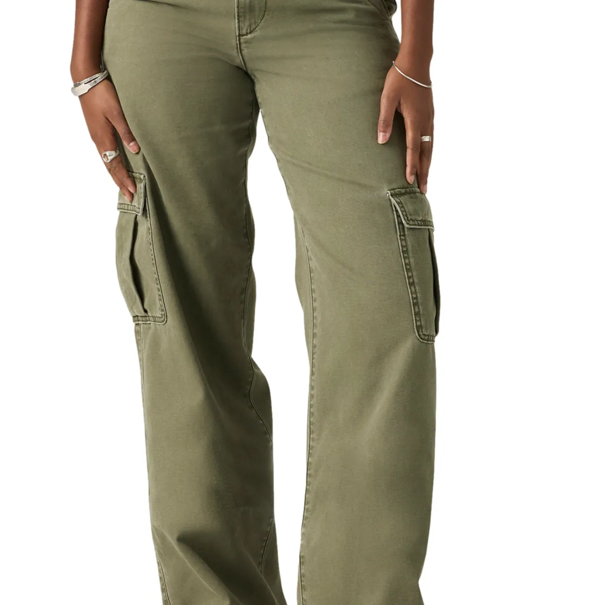 LEVIS - Jeans Mujer Superlow Loose Cargo Verde Levis