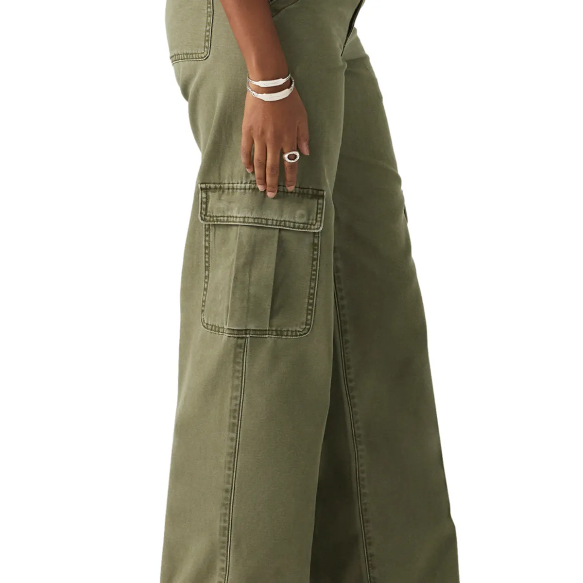 LEVIS - Jeans Mujer Superlow Loose Cargo Verde Levis