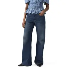 LEVIS - Jeans Mujer Middy Loose Boot Azul