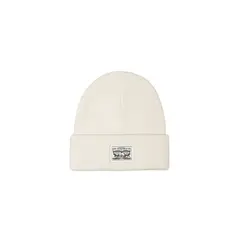 LEVIS - Gorro Mujer Backpatch Beanie Blanco