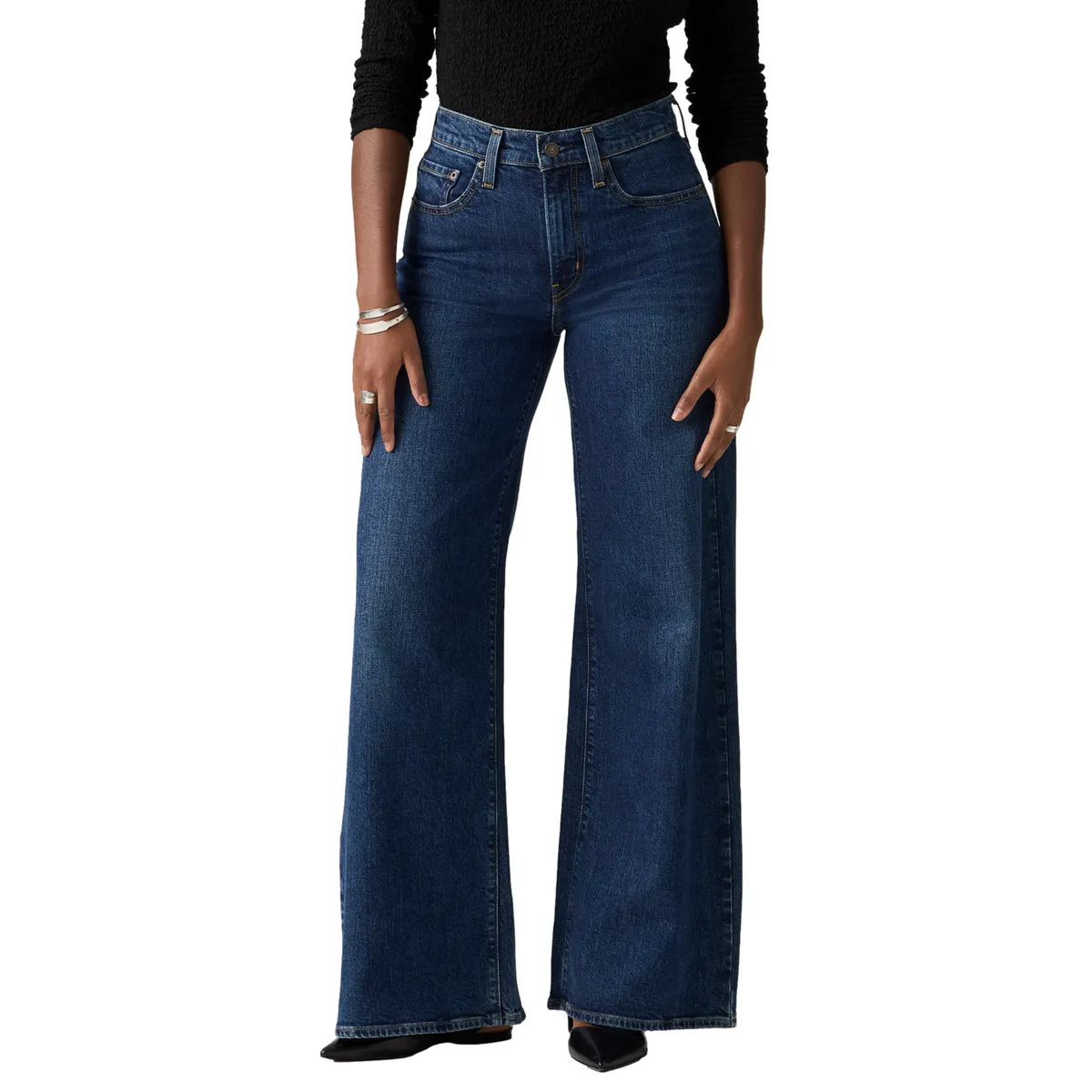 LEVIS - Jeans Mujer 728 Wide Leg Azul Levis
