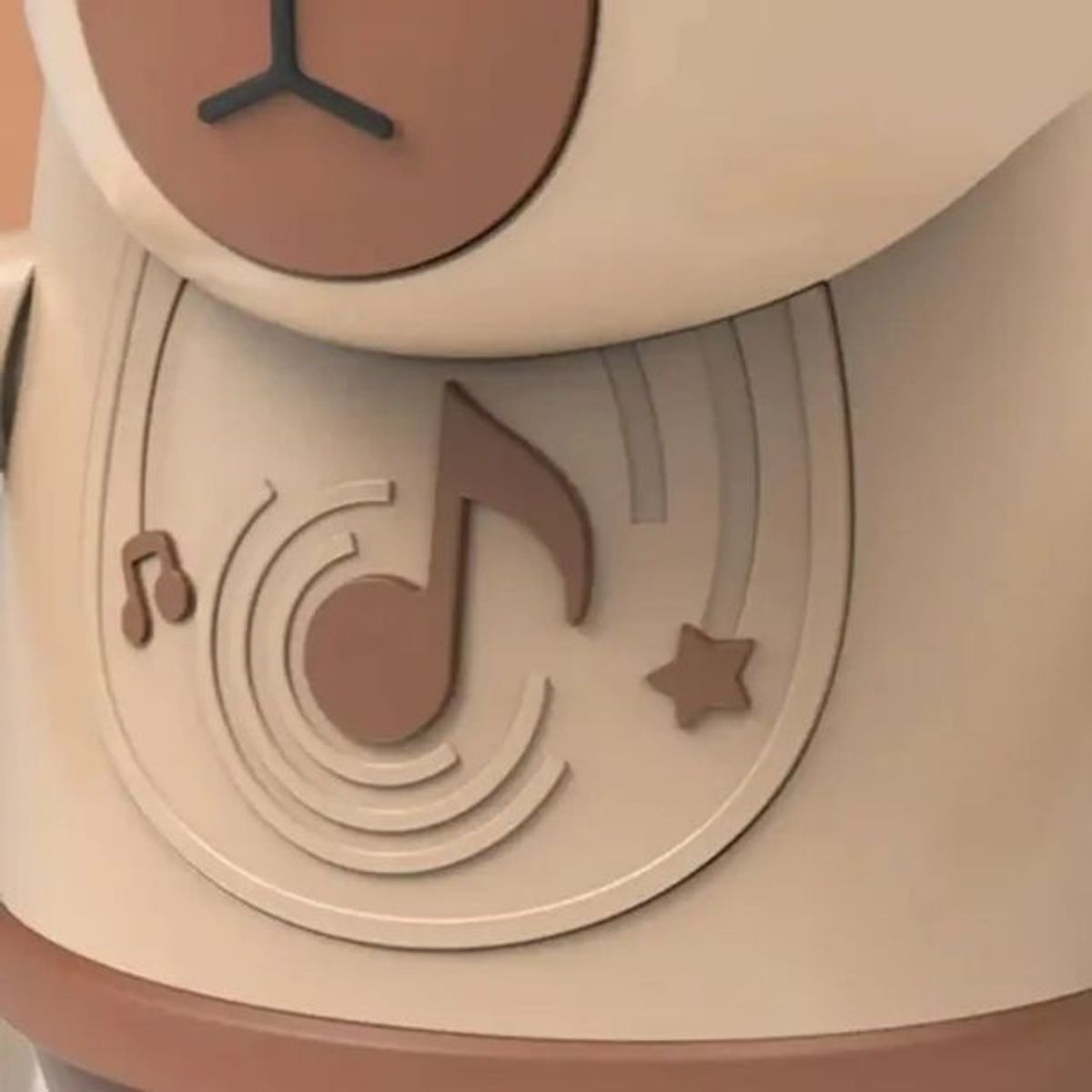 GENERICO - Robot Capibara Bailarín Led Capibara Marrón Carpincho Marrón Capi Capi Fiesta