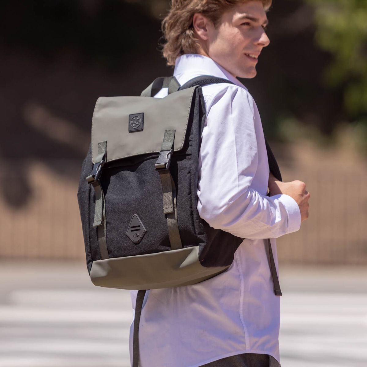 MAUI AND SONS - Mochila Sunside Verde Hombre Maui and sons