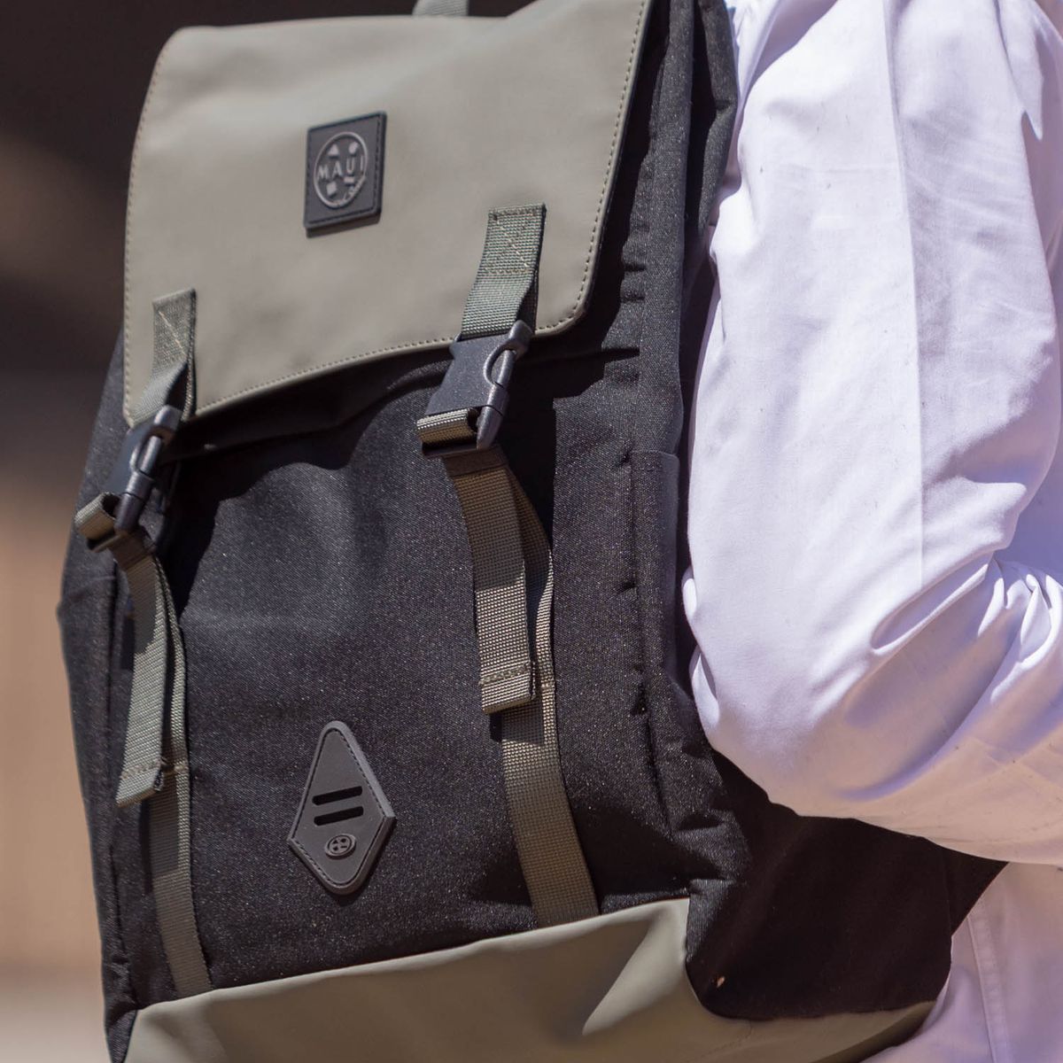 MAUI AND SONS - Mochila Sunside Verde Hombre Maui and sons