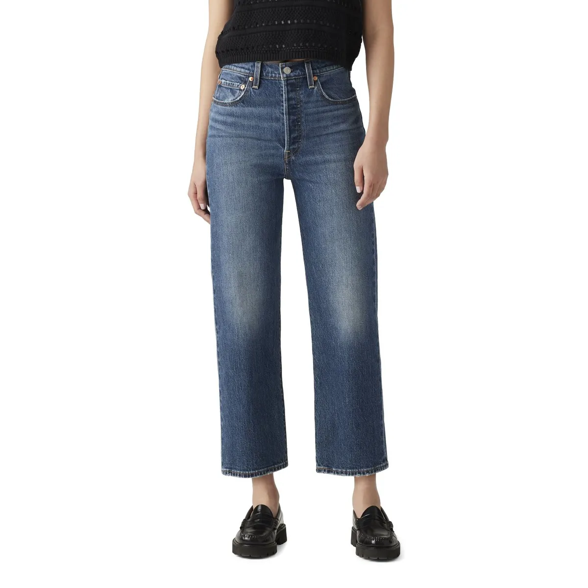 LEVIS - Jeans Mujer Ribcage Straight Ankle Azul Levis