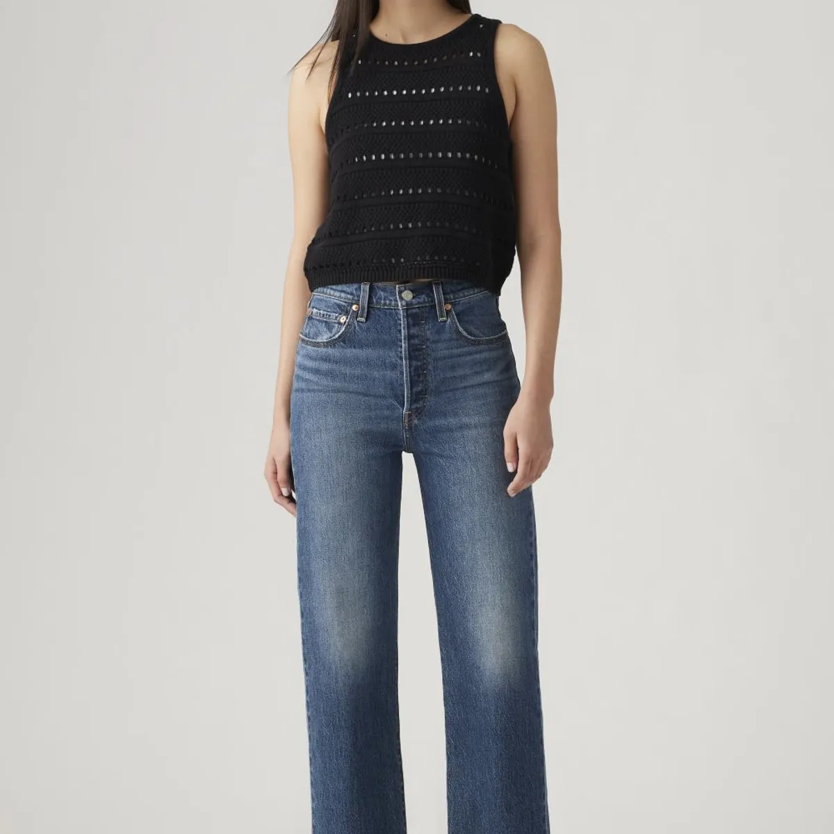 LEVIS - Jeans Mujer Ribcage Straight Ankle Azul Levis