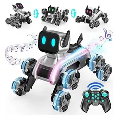 GENERICO - Perro Robot 360 Con Control Remoto Todo Terreno Con Luces Juguete Actualizado