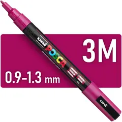 UNI POSCA - MARCADOR ACRILICO 3M FUCSIA POSCA