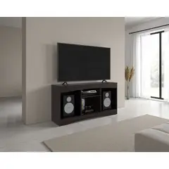 TUHOME - Rack Tv55 Fiorenzi 70x1392x377 Cm Nogal Y Wengue