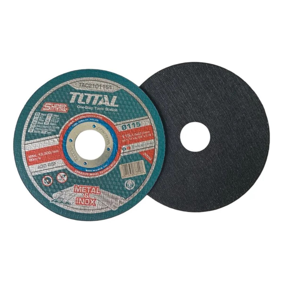 TOTAL - Disco Corte Total TAC2101151 Metal 115x1x222mm Turquesa