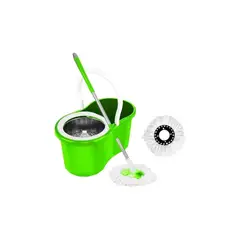 GENERICO - Trapeador Giratorio Mopa Para Piso Mopa Giratorio 360° Balde