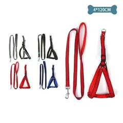 GENERICO - Set de arnés y correa 40cm120cm Color Negro