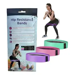 MOVI - Bandas de Elasticas para piernas y glúteos, tela antideslizante, 3 niveles