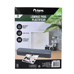 TORRE - Laminas Plastificar Carta 75 Mic