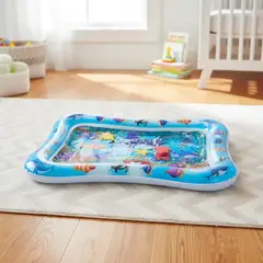 GENERICO - Alfombra infantil De Agua Inflable Sensorial Montessori Bebés Azul