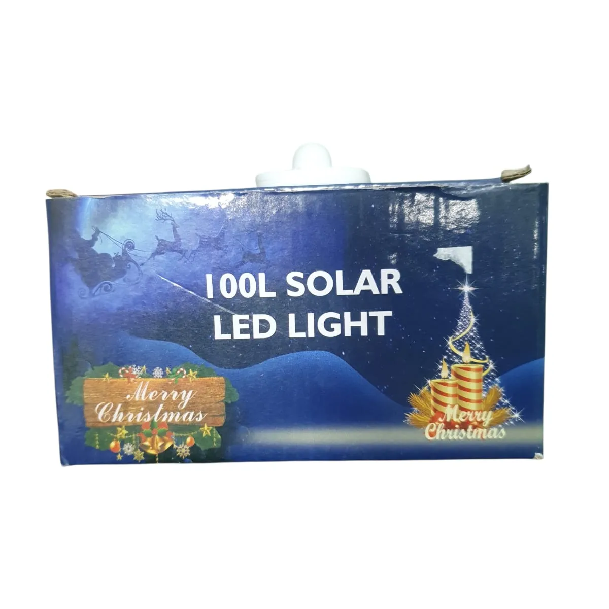 GENERICO - Luz Navidad Guirnalda Solar De 100 Led 10 Mt Cable Verde.